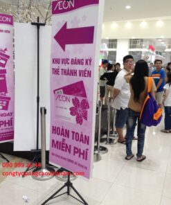 Standee chữ thập, standee chữ T, standee ngoài trời kích thước 60x160cm-80x180cm