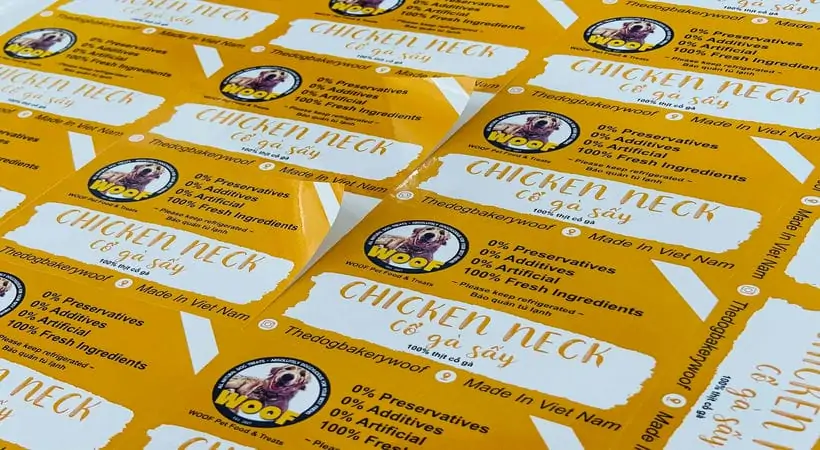 In Tem Nhãn sticker Decal Giá Rẻ Kích Thước 4x4cm cắt bế demi theo hình 3 in tem dán