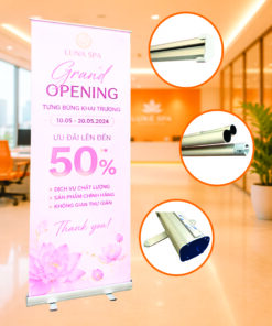 standee cuốn nhôm