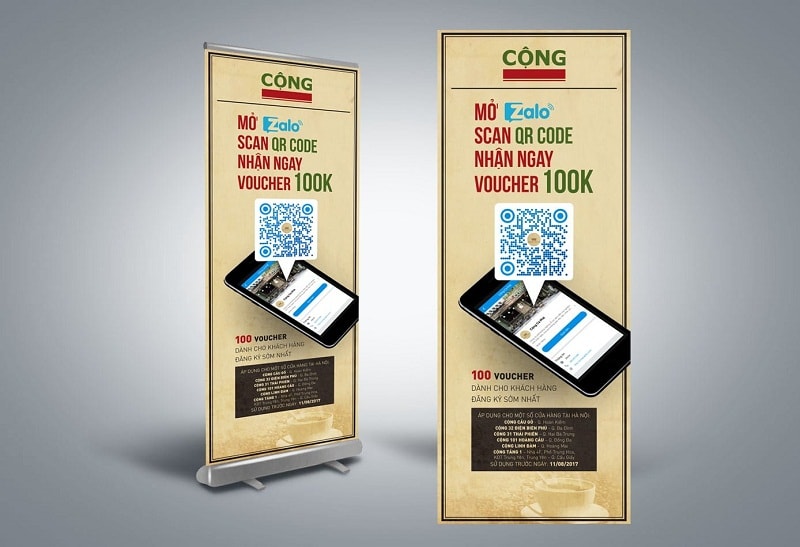 In standee giá rẻ tại TPHCM - In standee lấy liền, chuẩn size 1 quy trinh in standee lay lien tai standeegiarenet