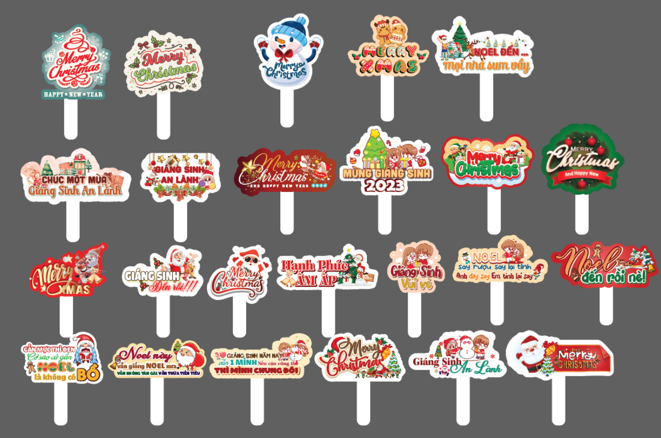 Hashtag Noel Đẹp – In Hashtag Giáng Sinh