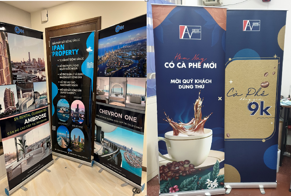 Nên Chọn Standee Chữ X Hay Standee Cuốn Nhôm?