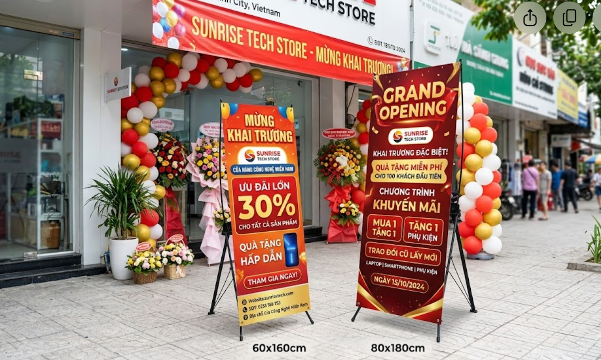 Kích Thước Standee Phổ Biến – Chuẩn, Dễ Chọn