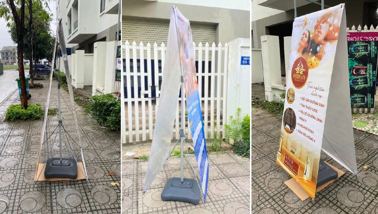 Standee Đế Nước: Ưu Nhược Điểm & Nơi Mua Giá Gốc