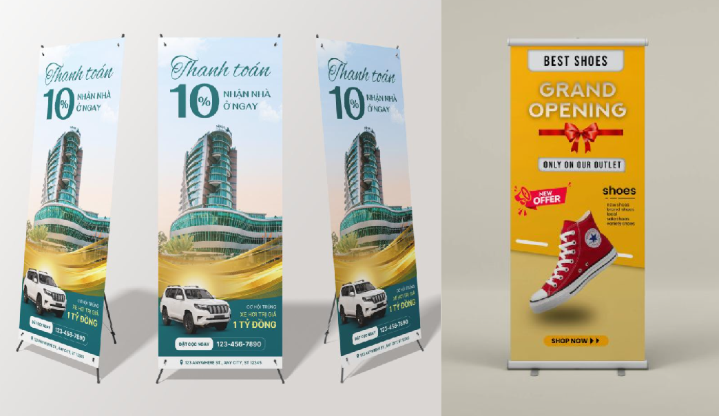 In Standee Quảng Cáo Sản Phẩm Lấy Ngay Trong 2H | Giá Xưởng
