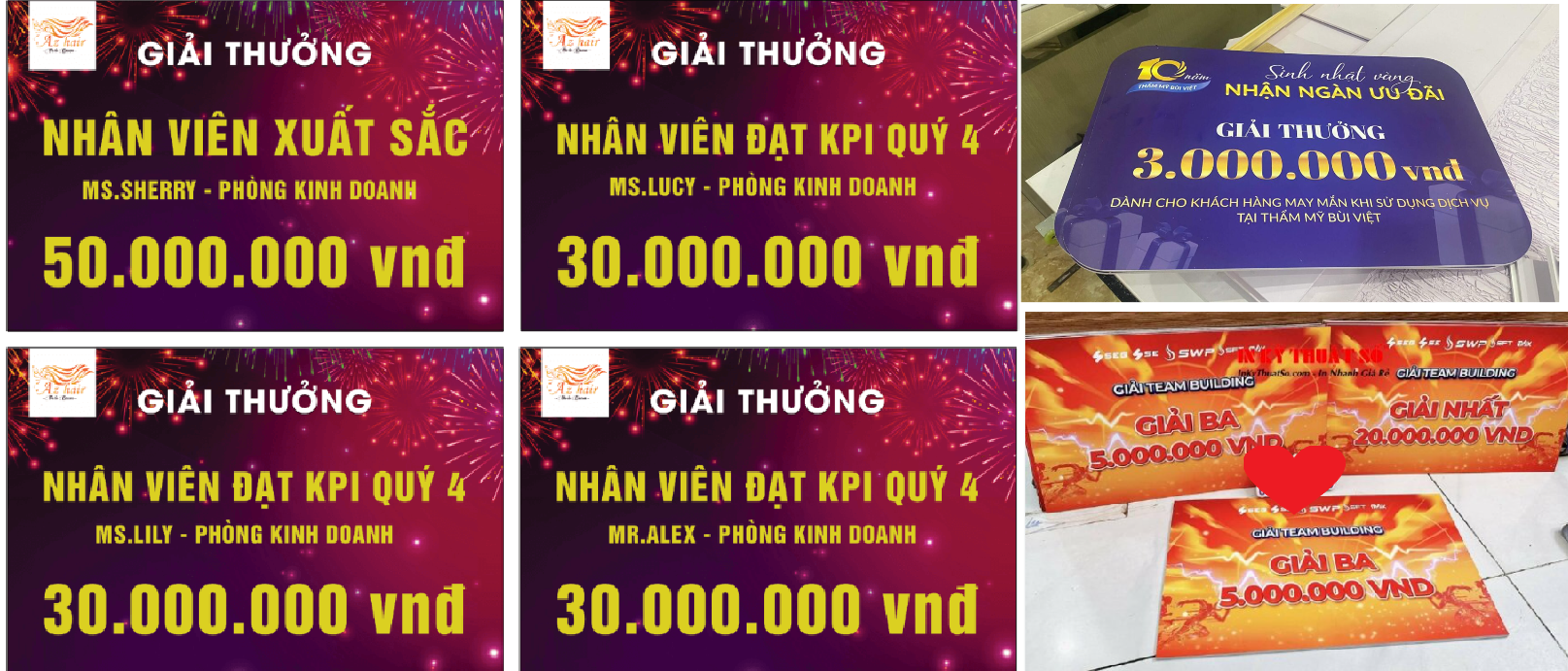 In Bảng Trao Giải Lấy Liền TPHCM – 2H Có Ngay