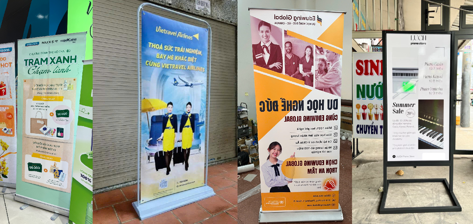 In Standee TPHCM Giá Tốt – Lấy Ngay 2H Tại Xưởng