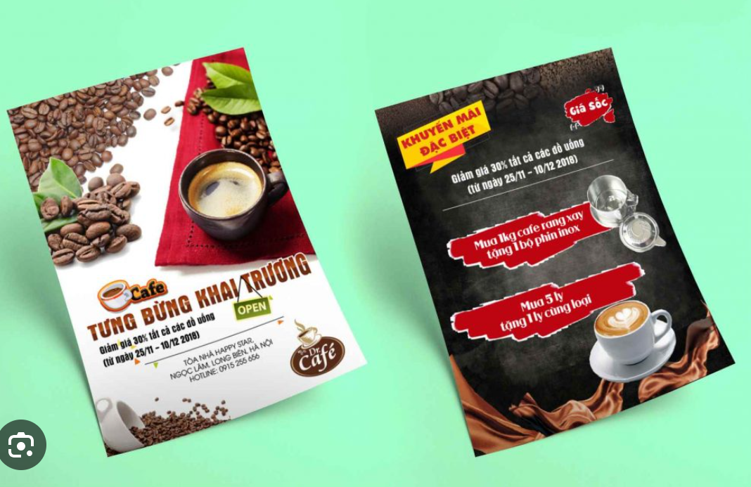 990+ Mẫu In Tờ Rơi Quán Cà Phê Đẹp, Hút Khách