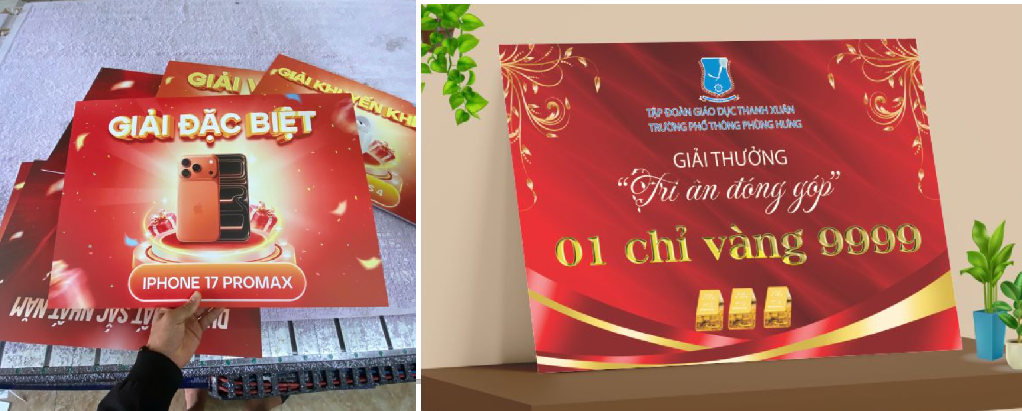 Xưởng Làm Bảng Trao Giải Trực Tiếp – Lấy Ngay 2H