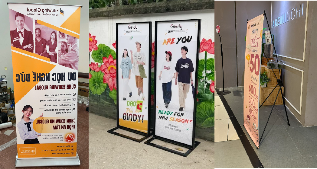 Mẫu Standee Nào Có Thể Dùng Được Ngoài Trời Chịu Gió Tốt?