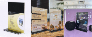 Menu Mica Để Bàn Giá Rẻ
