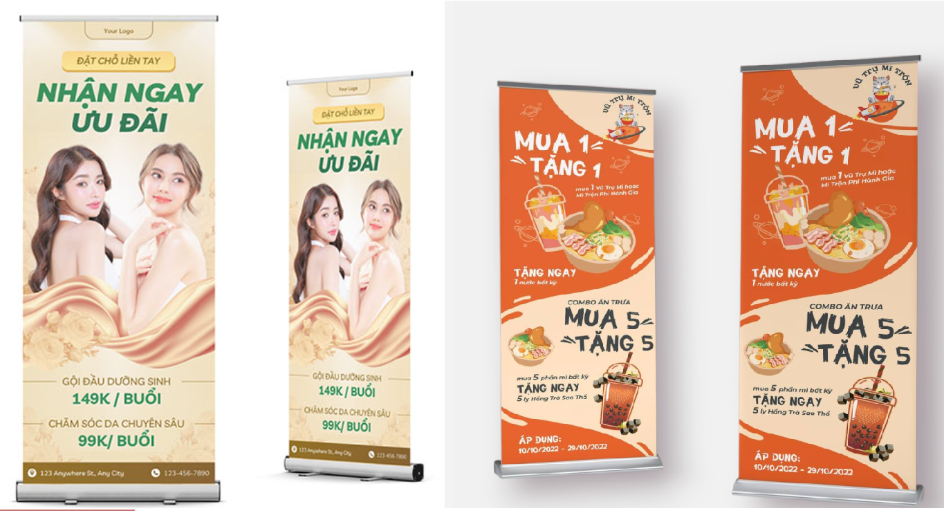 Standee Khai Trương Nên Thiết Kế Như Thế Nào? - thiết kế tham khảo