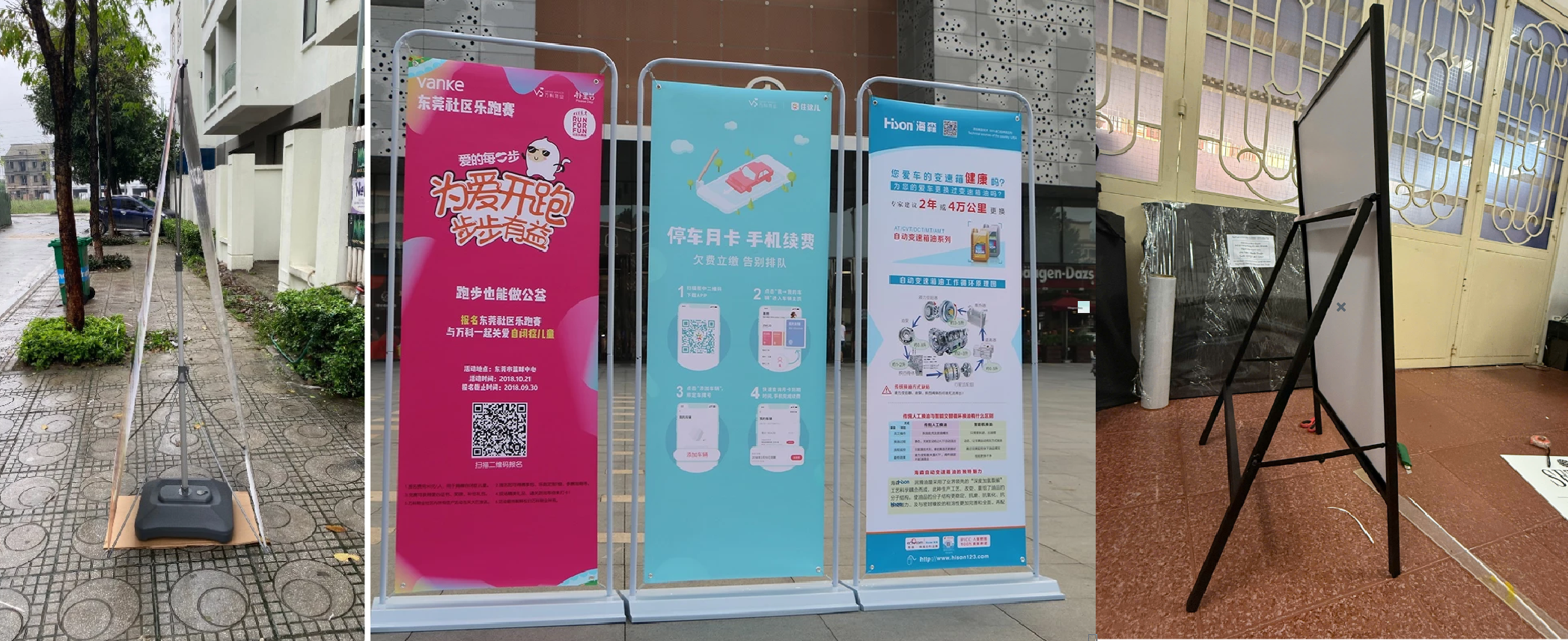 Standee Ngoài Trời Loại Nào Tốt? – Review Thật, Chịu Gió - mẫu thực tế