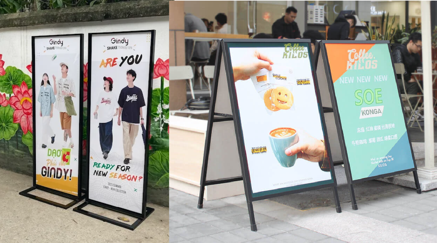 Standee Ngoài Trời Loại Nào Tốt? – Review Thật, Chịu Gió - chi tiết