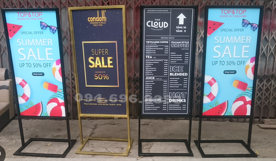 Standee Ngoài Trời Loại Nào Tốt? – Review Thật, Chịu Gió - thiết kế tham khảo