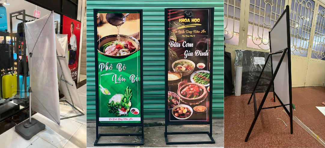 Standee Ngoài Trời Dùng Cho Sự Kiện Nào? Top Mẫu Chân Sắt Bền