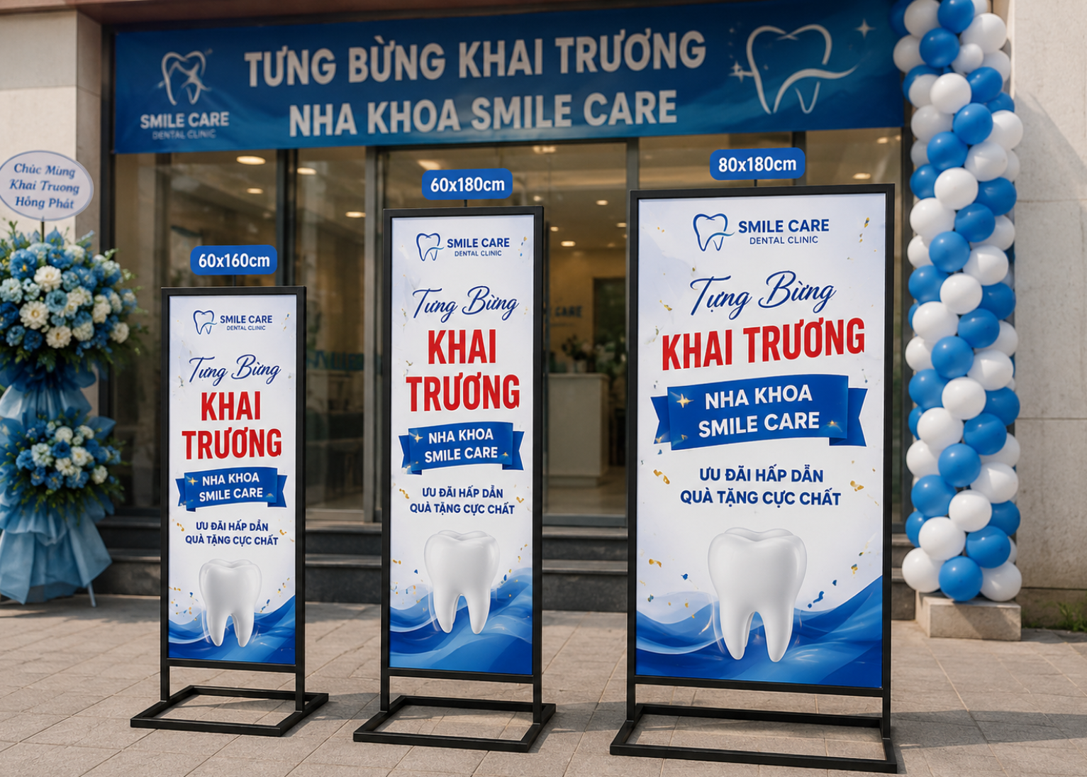 Standee Ngoài Trời Dùng Cho Sự Kiện Nào? Top Mẫu Chân Sắt Bền - chi tiết