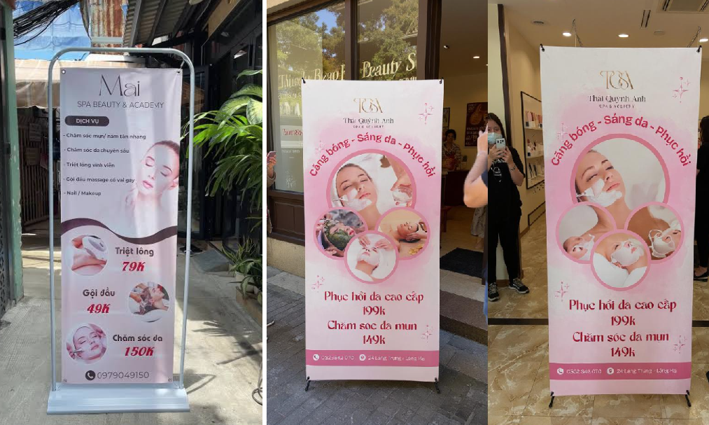 Standee Spa Cần Nội Dung Gì? – Thiết Kế Chuẩn, Đẹp Ngay - cận cảnh