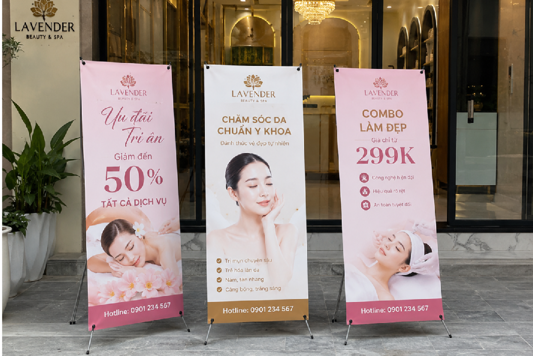 Standee Spa Cần Nội Dung Gì? – Thiết Kế Chuẩn, Đẹp Ngay - thiết kế tham khảo