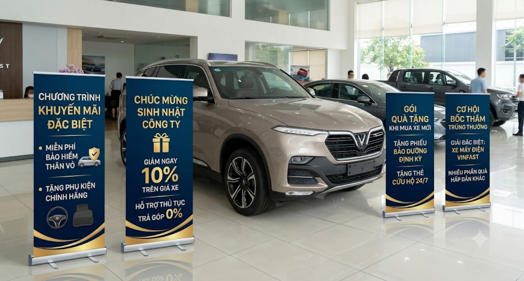 Top 20 Mẫu Standee Cuốn Nhôm Đẹp Cho Spa, Showroom 2026 - thiết kế tham khảo
